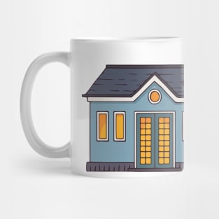 Blue House Mug